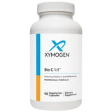 XYMOGEN polvo de cápsula abierta mostrando textura y ingredientes activos