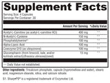 XYMOGEN cápsulas BrainSustain en mano, fácil dosificación y duración
