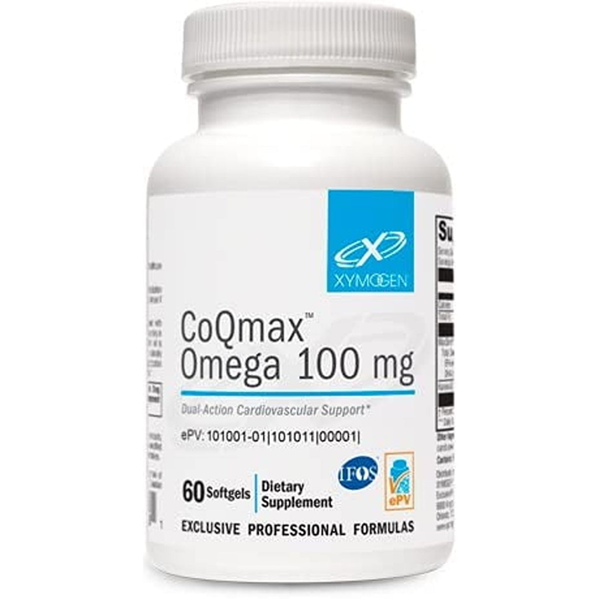 XYMOGEN frasco frontal mostrando etiqueta y formato 60 softgels, confianza de marca