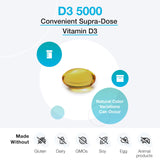 XYMOGEN etiqueta nutricional D3 5000 con información de ingredientes