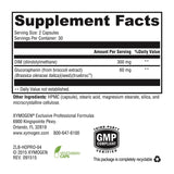 XYMOGEN etiqueta con lista de ingredientes y concentraciones visibles