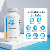 XYMOGEN cápsula en mano para mostrar tamaño real y conveniencia de 120 uds