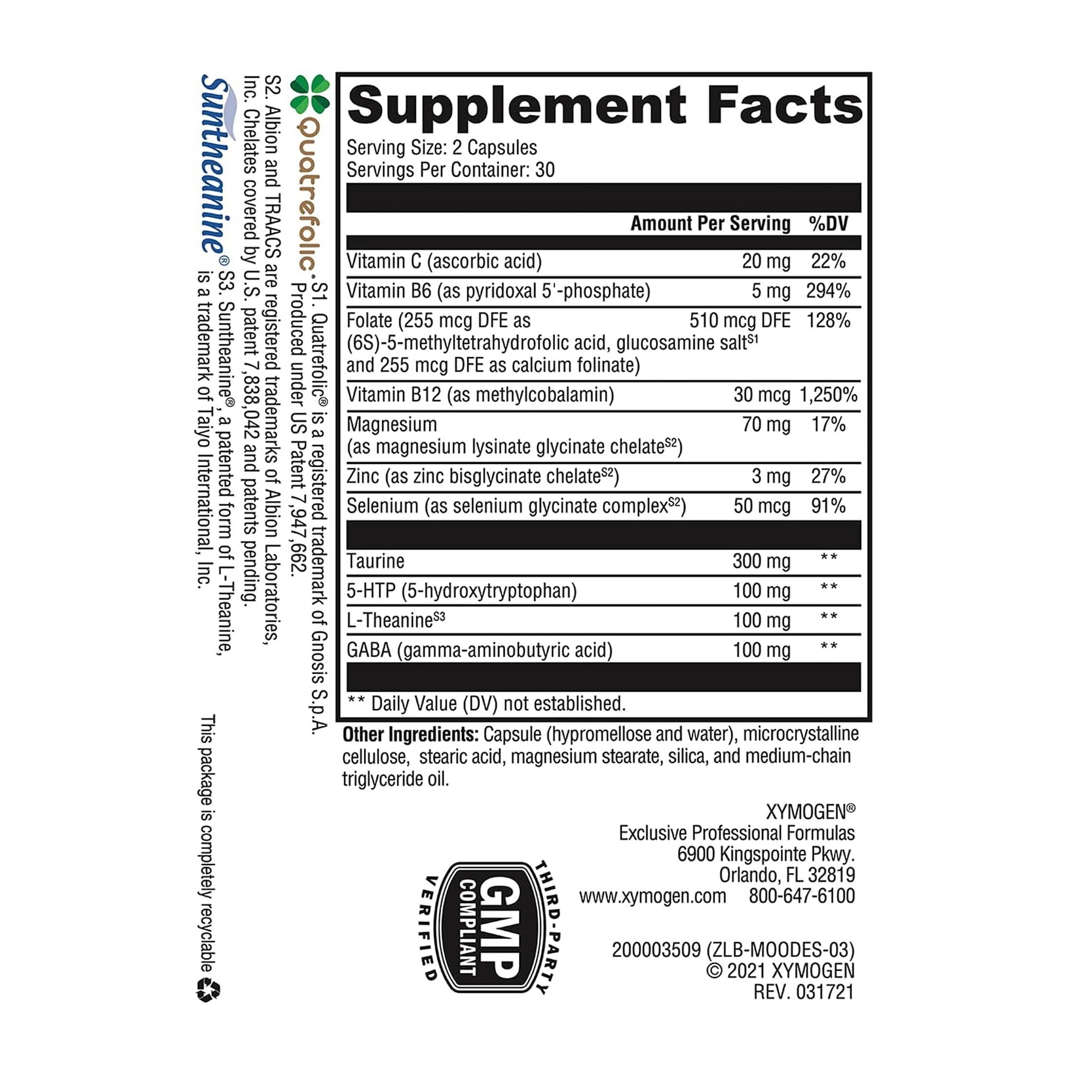 XYMOGEN etiqueta nutricional clara que ayuda a decidir compra
