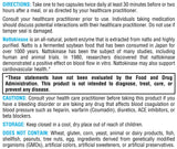 XYMOGEN etiqueta de ingredientes clara y fácil de leer por consumidores