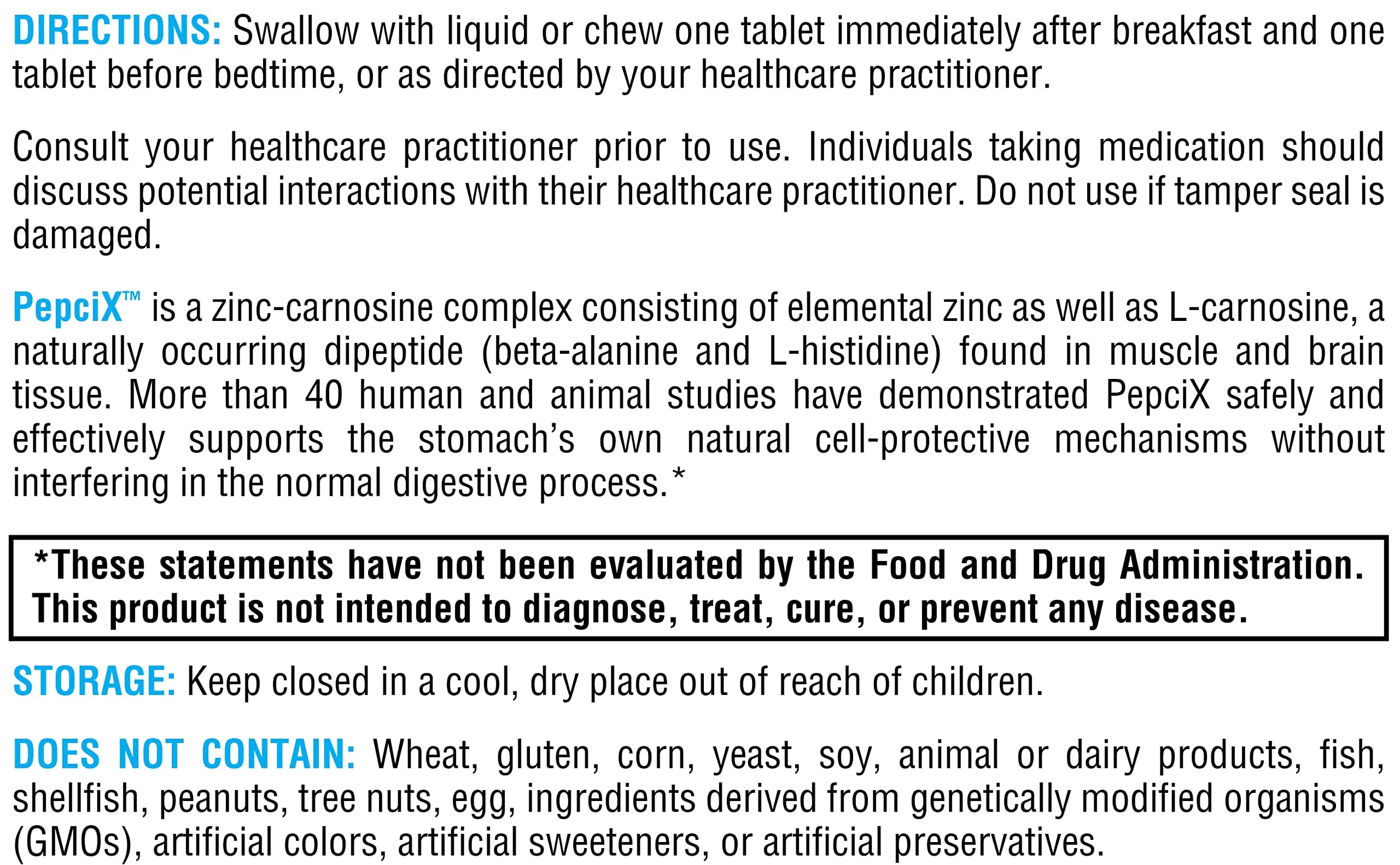 XYMOGEN PepciX etiqueta nutricional legible mostrando información de alérgenos