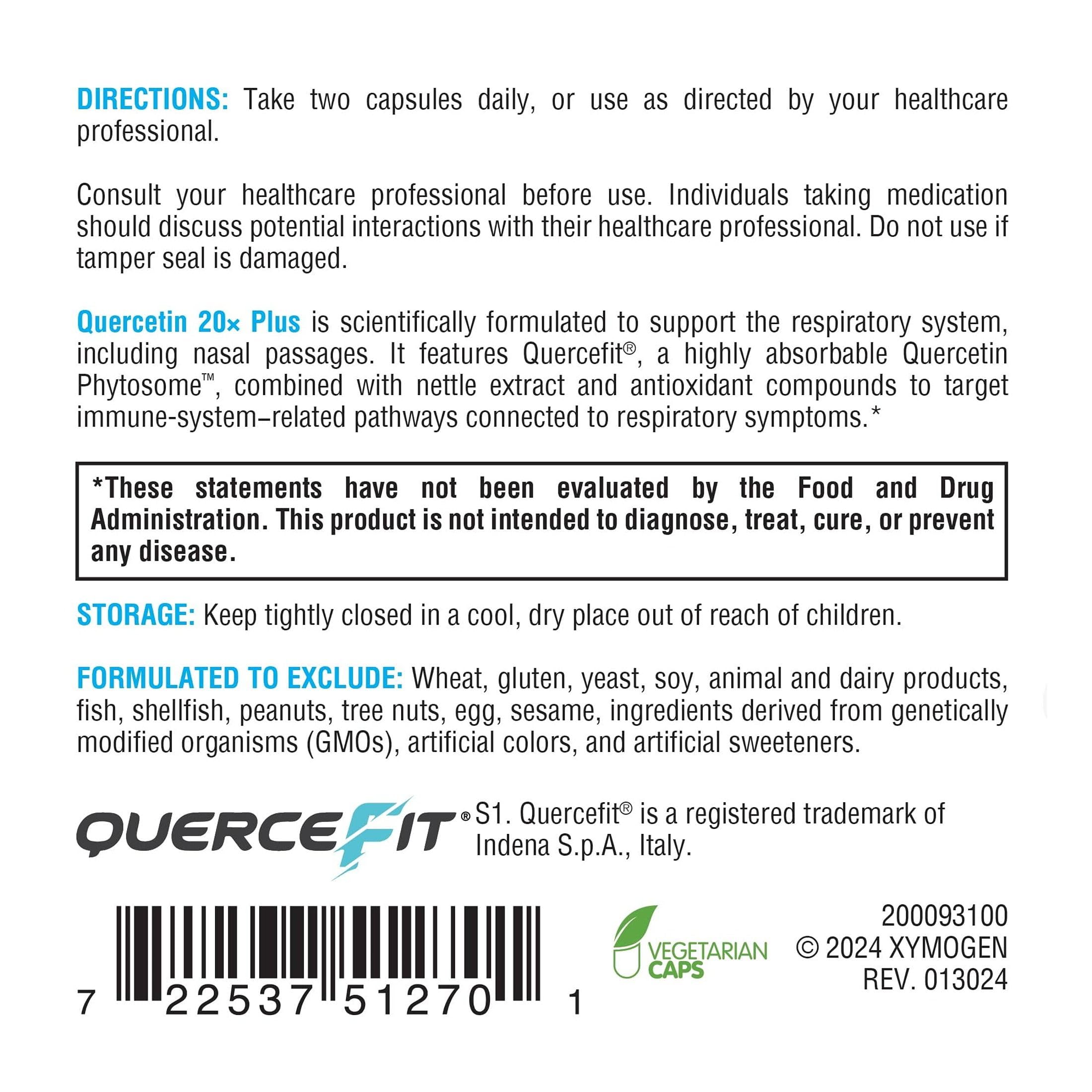 XYMOGEN etiqueta nutricional ampliada mostrando ingredientes clave