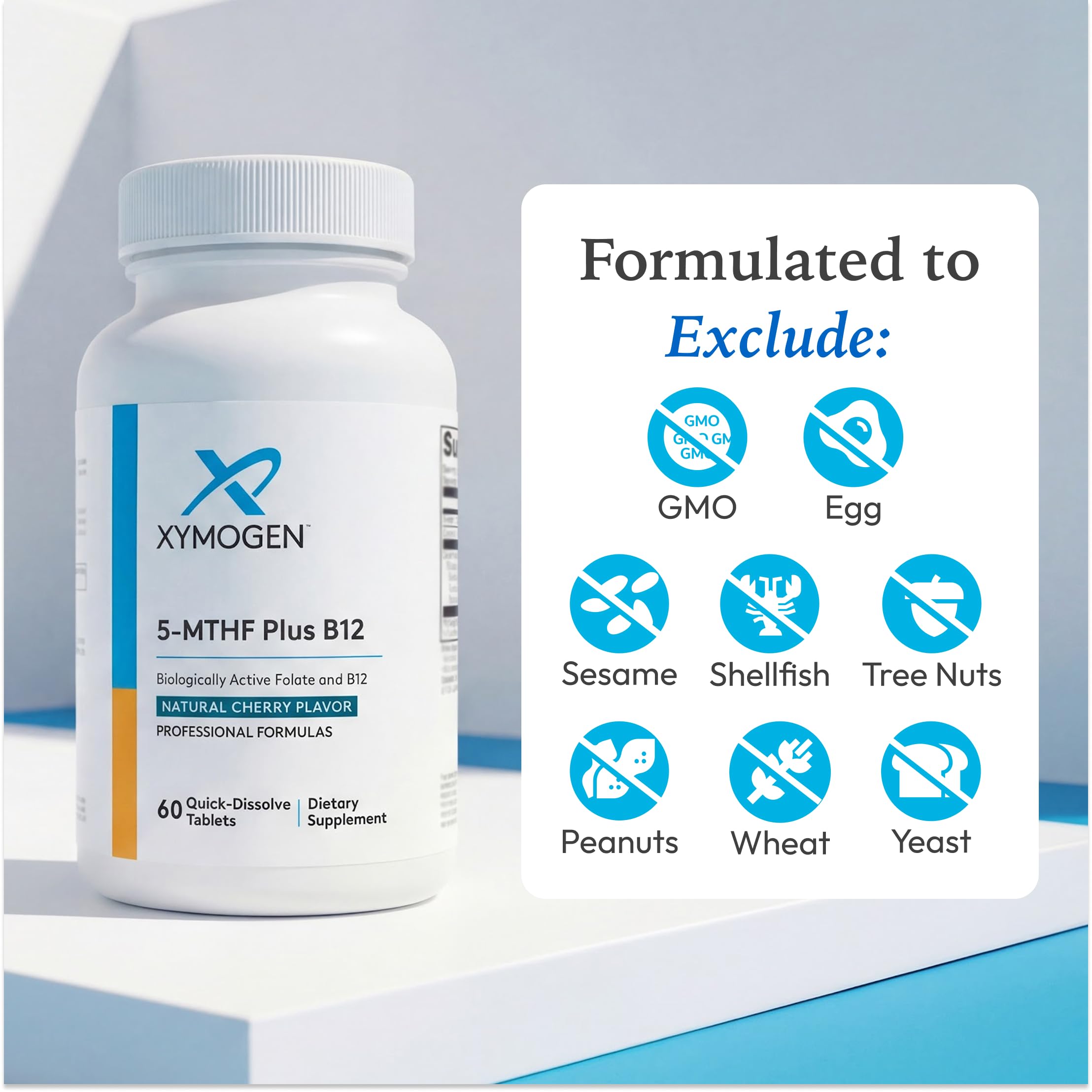 XYMOGEN comprimido disolviéndose en boca, uso práctico sin agua