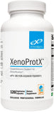 XYMOGEN frasco frontal mostrando XenoProtX y beneficios de soporte hormonal
