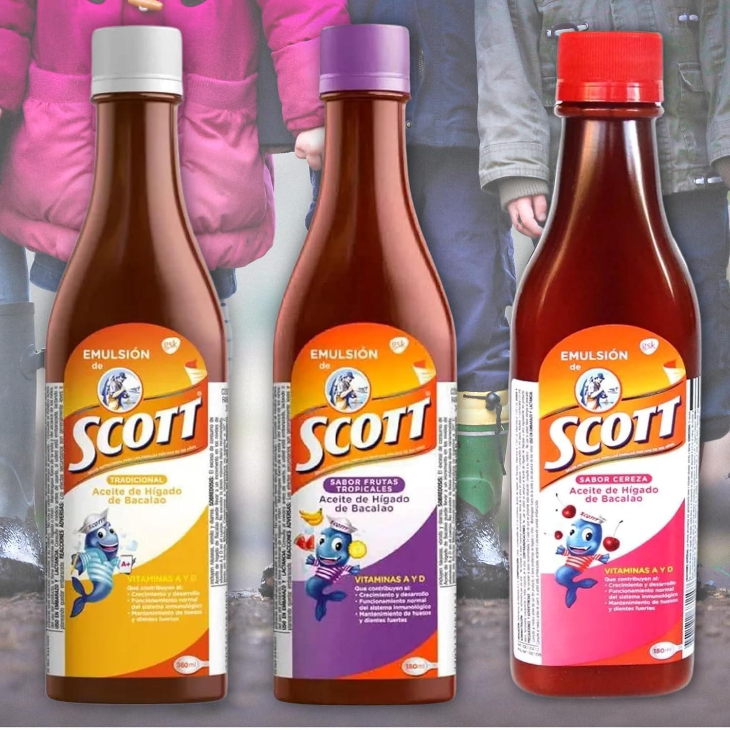 Yahve comparación de tamaño pack de 2 frascos 180 ml práctica para familias