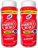 Yahve tarrito rojo frontal, presentación clara y fácil almacenamiento