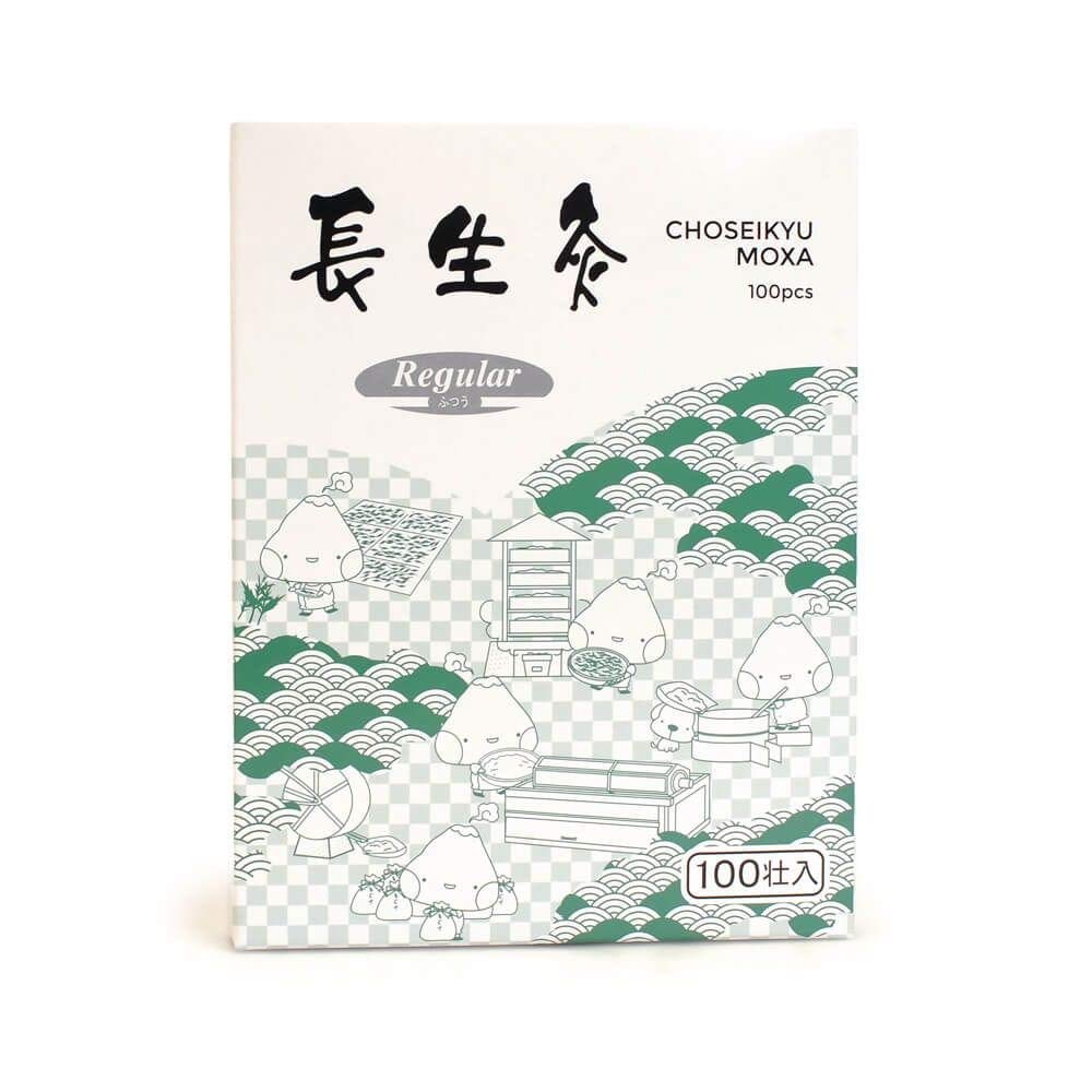 Yamasho Choseikyu Moxa demostración de aplicación con mano y colocación adhesiva práctica