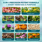 YANLUOBO detalle de la etiqueta con lista de ingredientes y beneficios claros