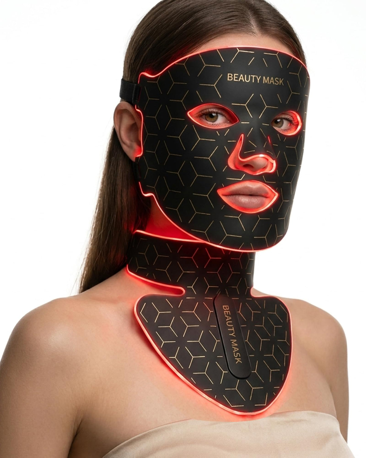 Yarrasonic máscara frontal mostrando diseño ergonómico y comodidad