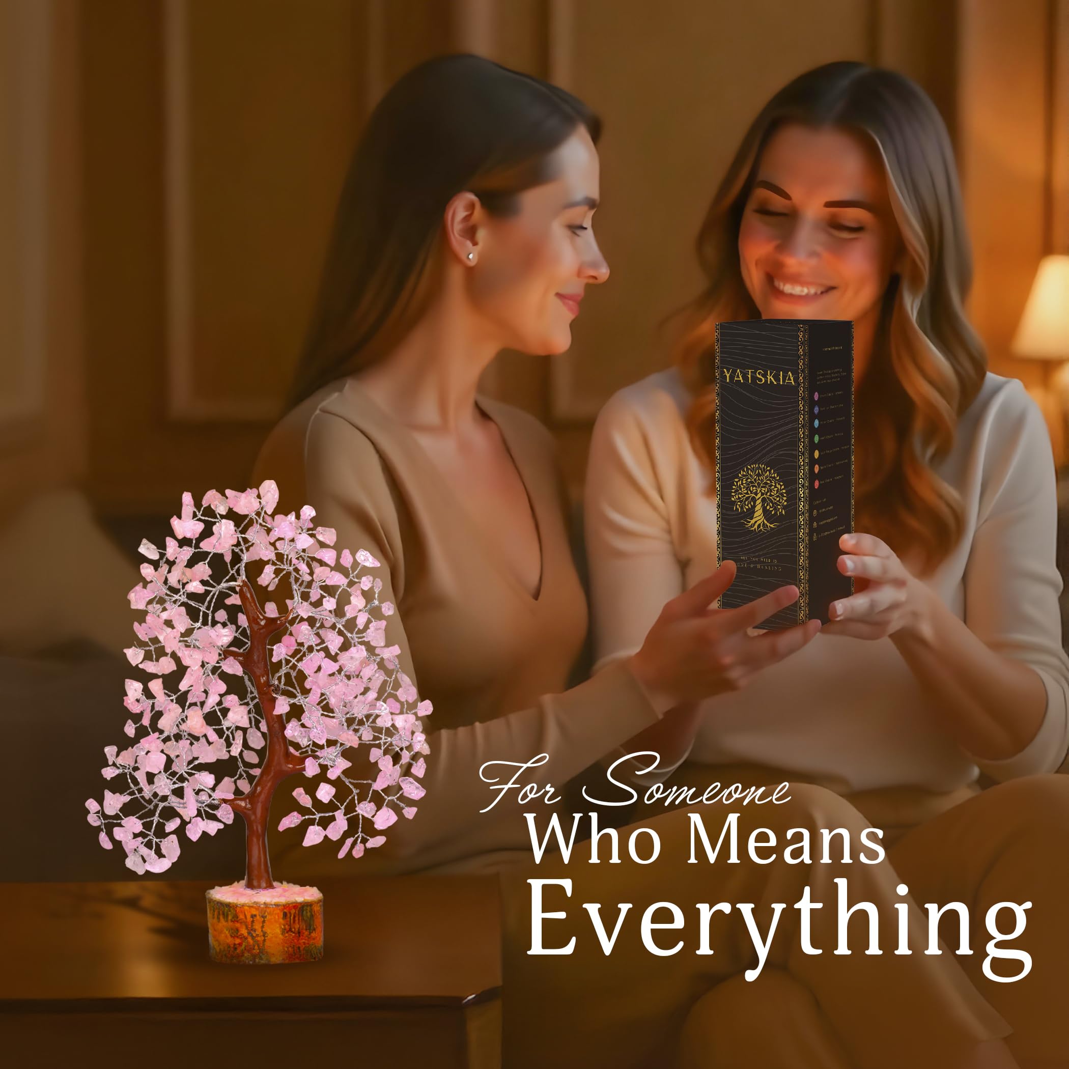 YATSKIA árbol sobre escritorio modernizando espacio de trabajo