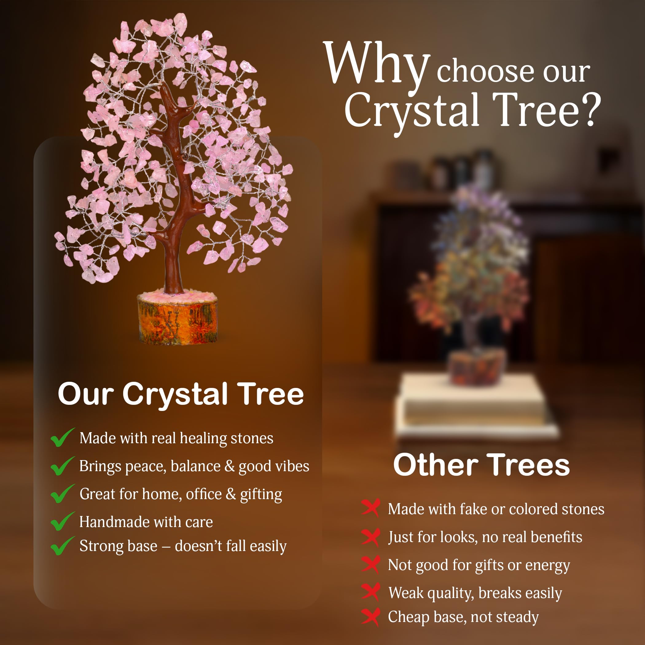 YATSKIA árbol en estantería creando punto focal acogedor