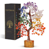 YATSKIA vista frontal del árbol de cristales mostrando colores y diseño
