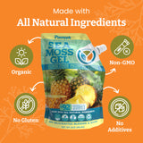 YEMAYA gel mezclado en batido verde aportando sabor y cremosidad