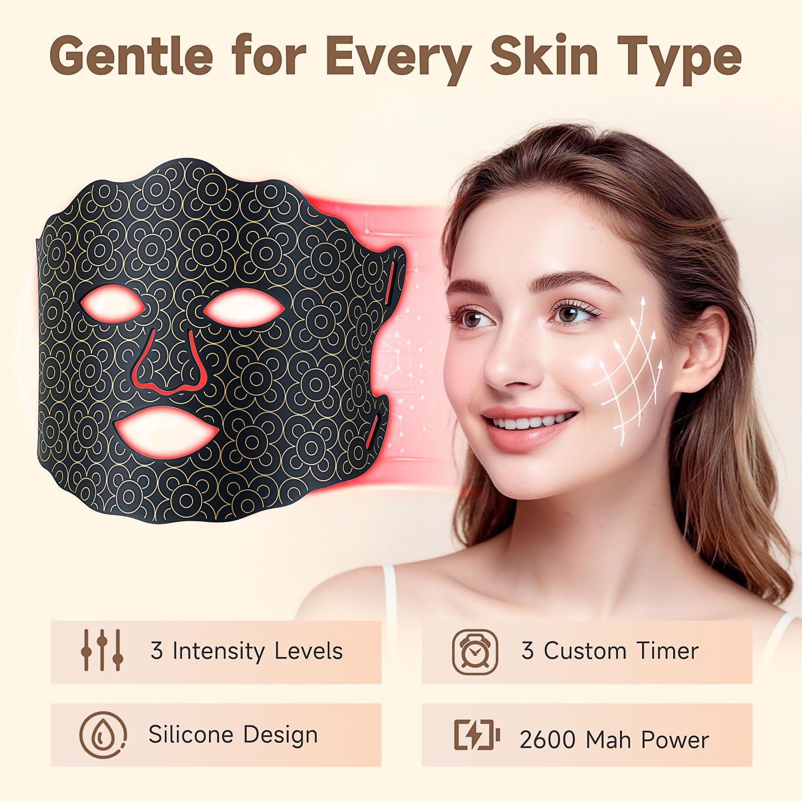 Yenjuty accesorio de cuello conectado para tratamiento facial y cervical