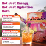 Yerba Magic sobre individual abierto listo para mezclar al instante