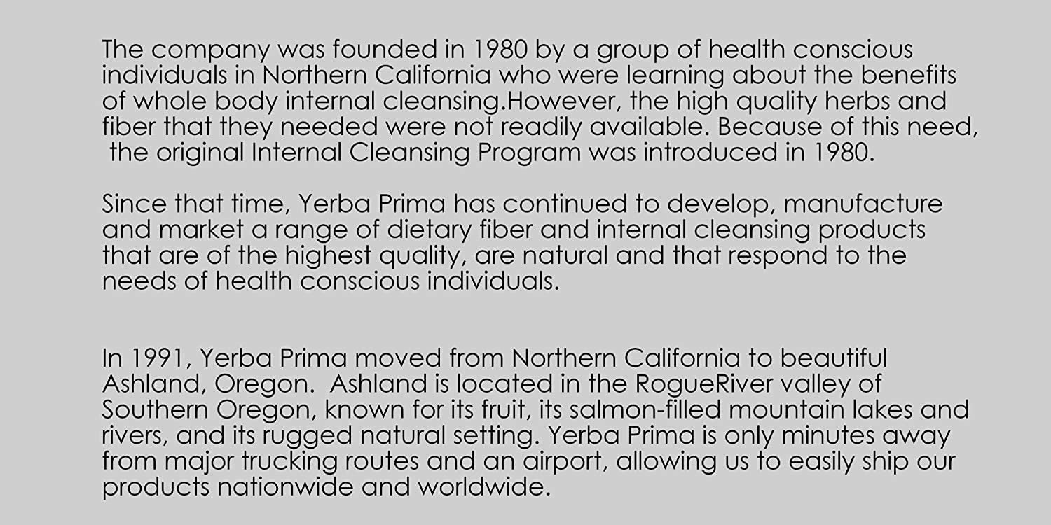 Yerba Prima primer plano de cáscaras enteras mostrando la fibra natural
