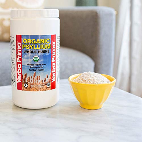 Yerba Prima cucharada medida de psyllium para controlar la dosis diaria