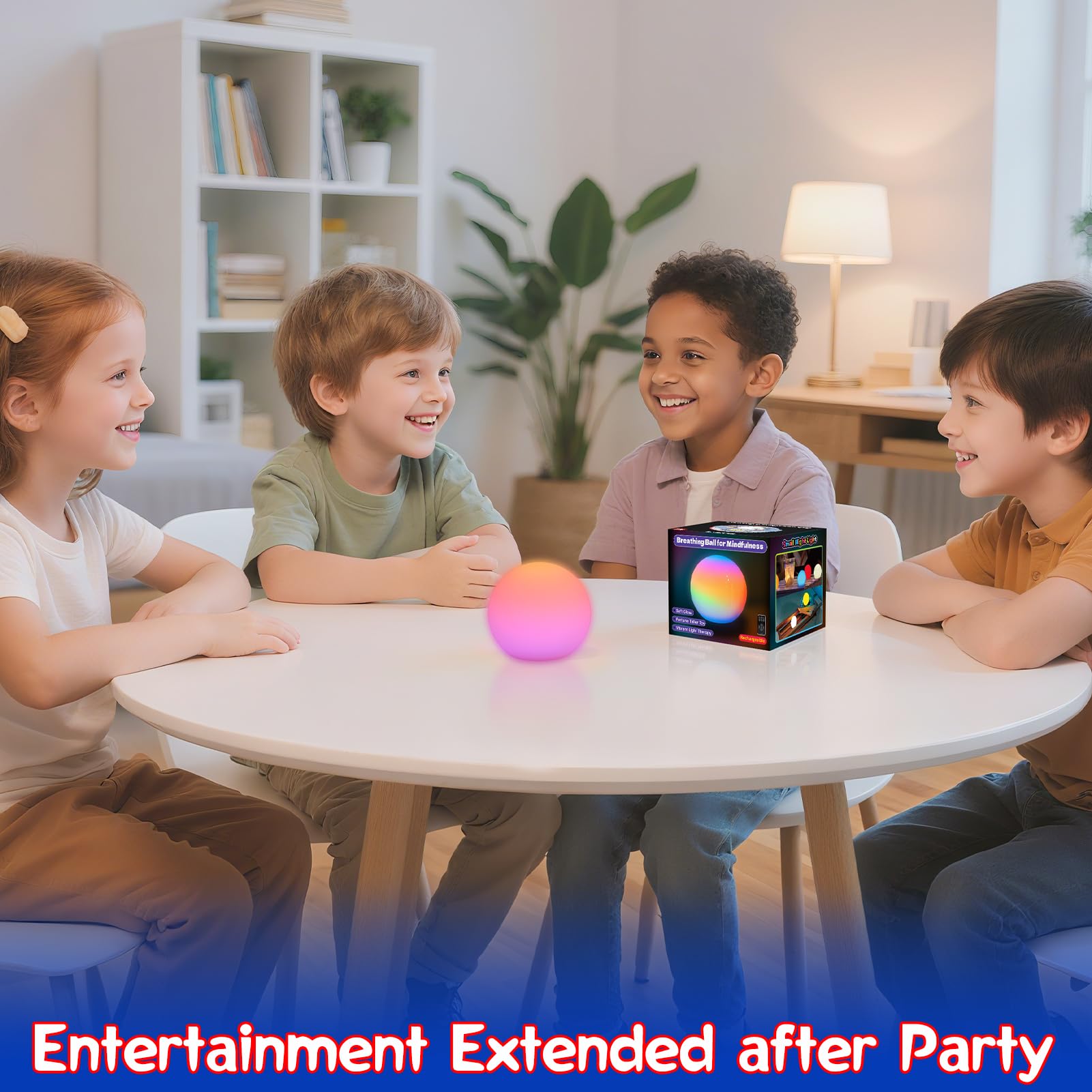 YESIE Breathing Ball luces RGB en pausa, permite escoger color favorito
