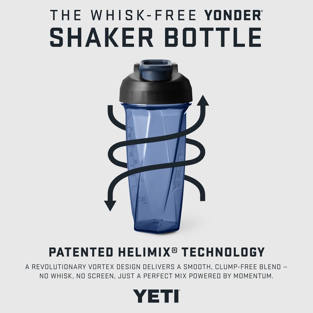 YETI detalle del interior vortex que mezcla polvos uniformemente