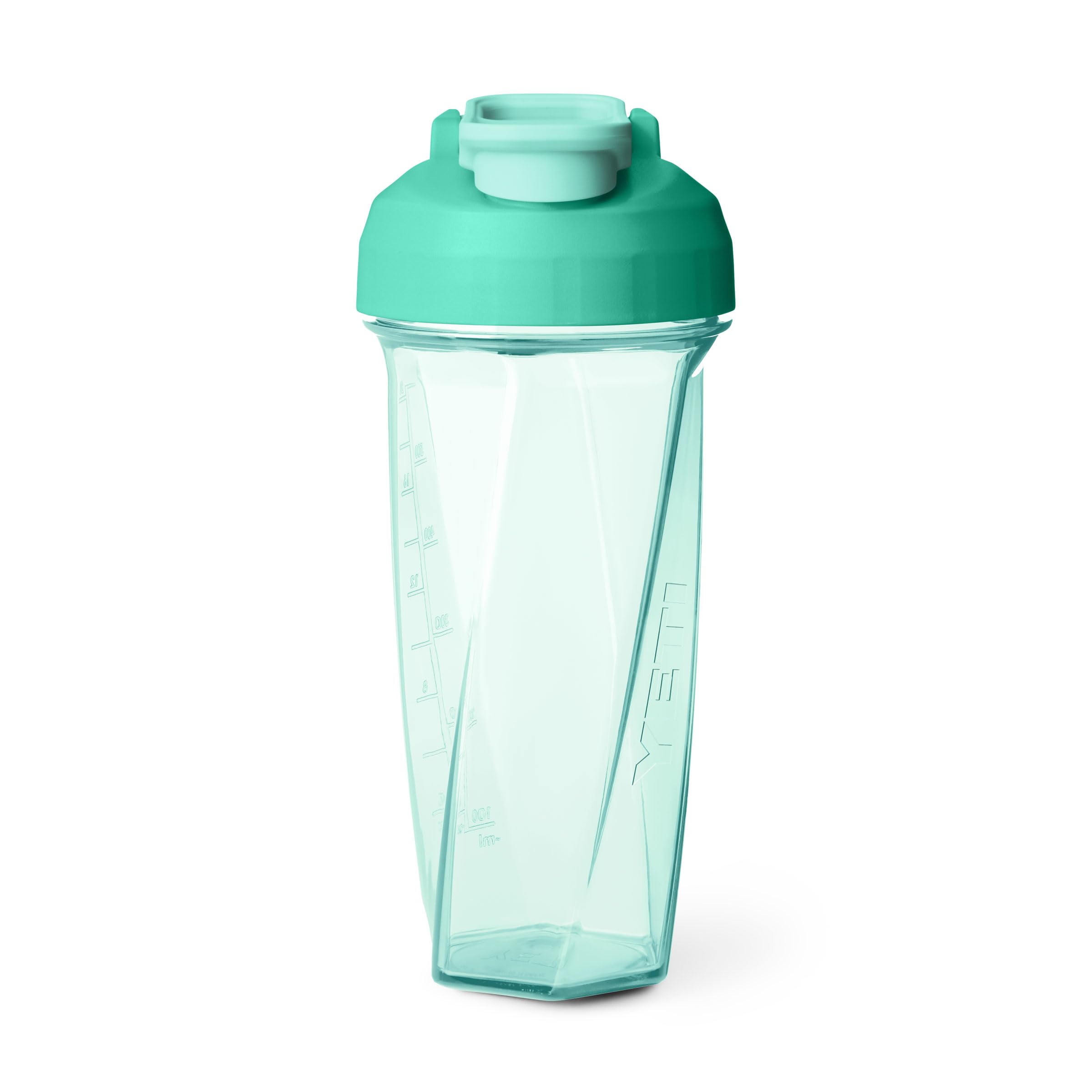 YETI Yonder Helimix frontal mostrando su diseño y color seafoam, ideal para mezclar suplementos