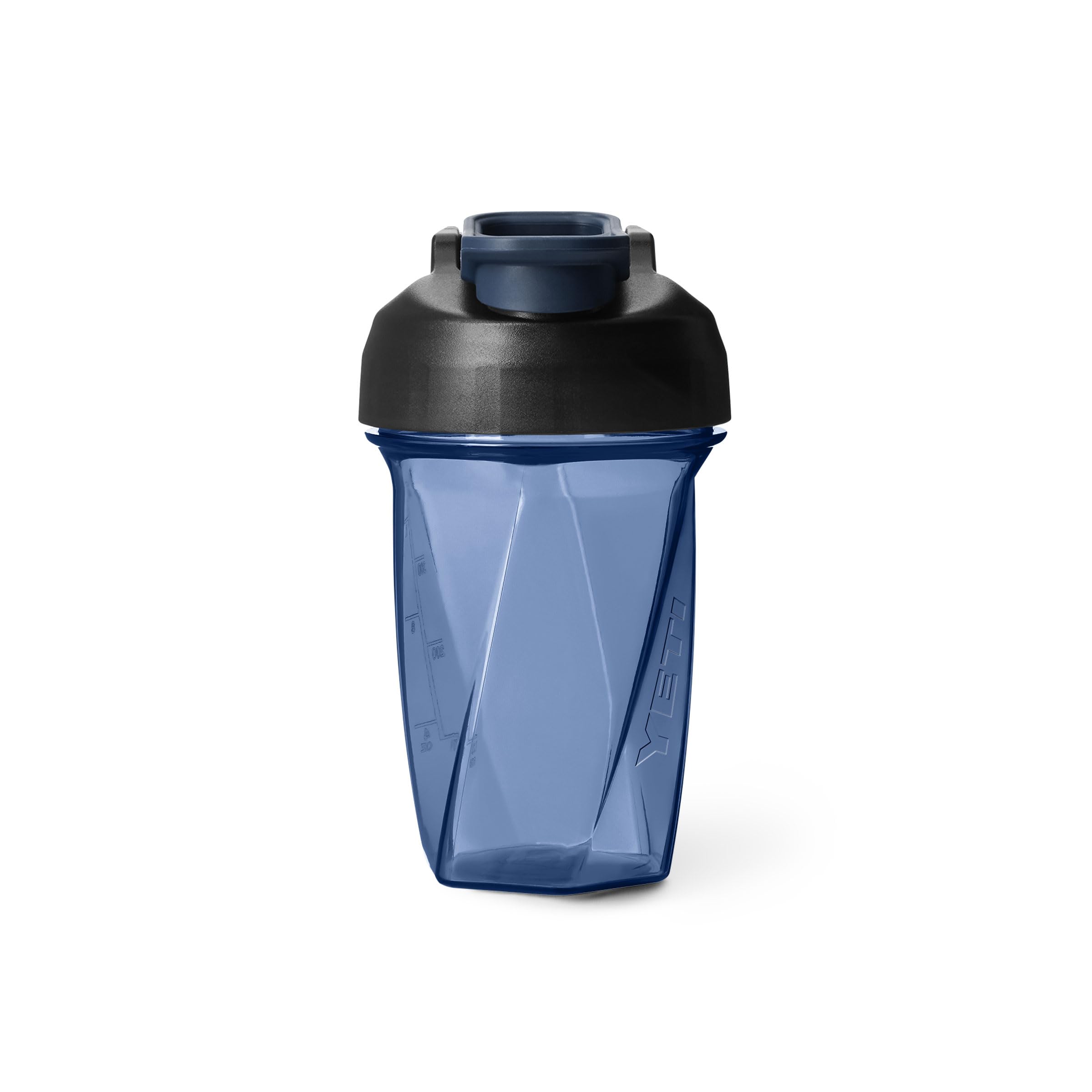 YETI botella frontal navy mostrando diseño y capacidad, ideal para entrenamiento