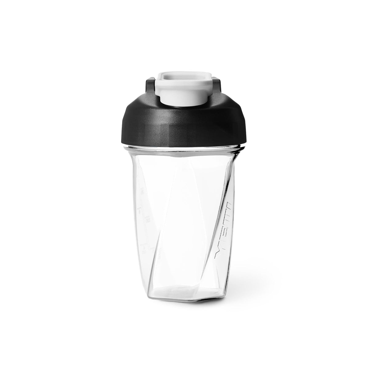 YETI botella Helimix frontal transparente mostrando contenido y mezcla rápida