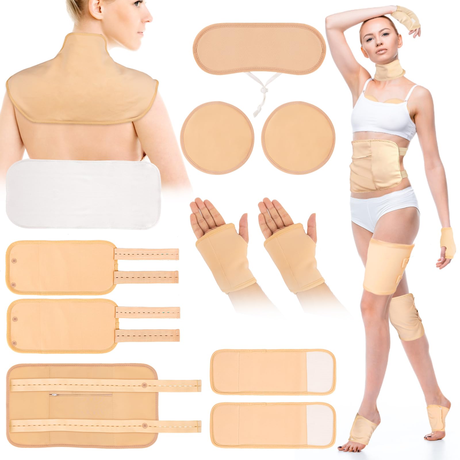 YHOVID faja para hígado con franela interior suave y absorbente