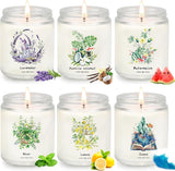 Yinuo Candle frente del paquete mostrando seis tarros, ideal para regalar