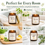 YINUO LIGHT detalle de etiqueta con nombres de aromas para identificar fragancias