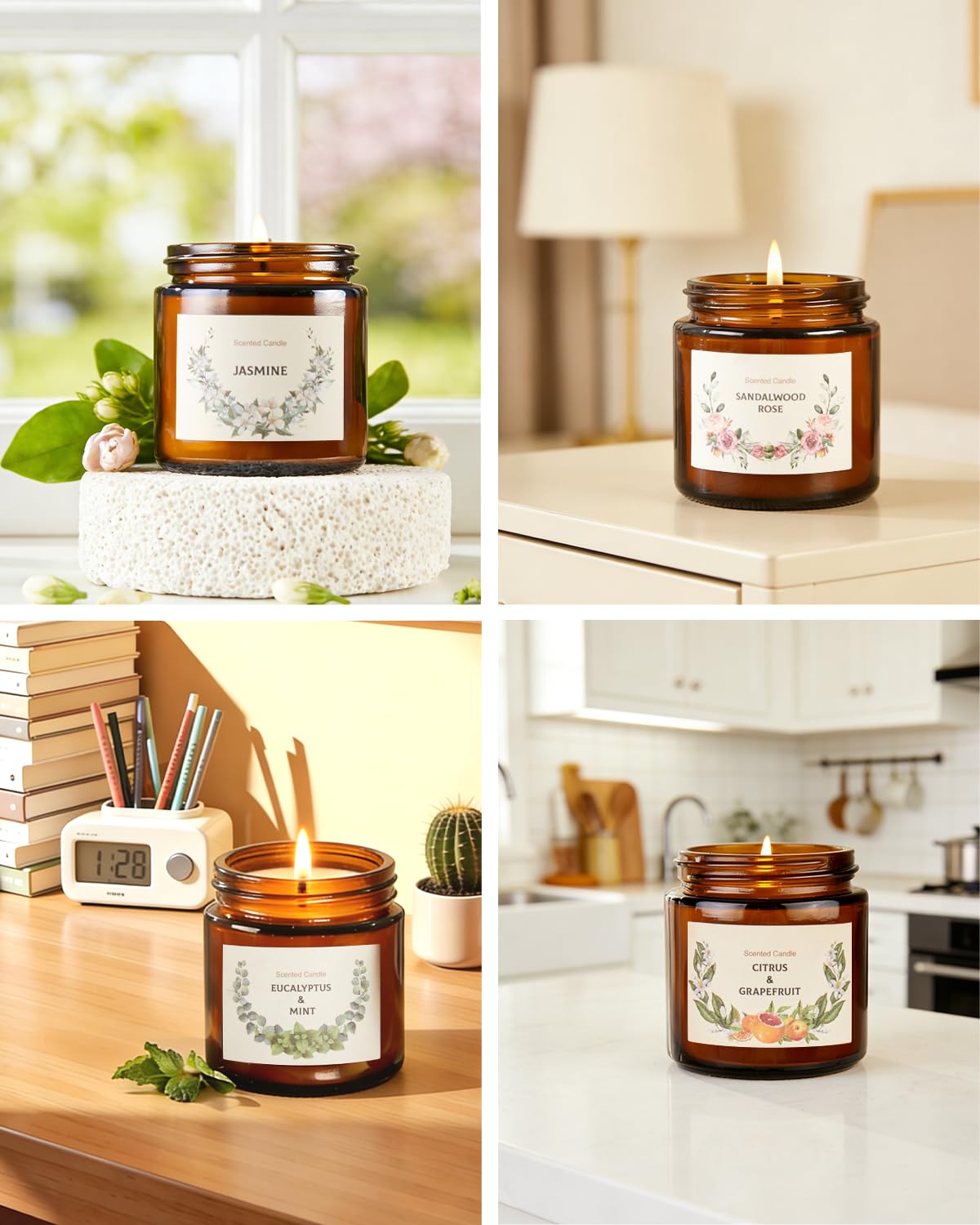 YINUO LIGHT velas en salón creando atmósfera acogedora y cálida