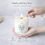 YINUO LIGHT vela encendida en salón creando ambiente relajante y fragancia acogedora