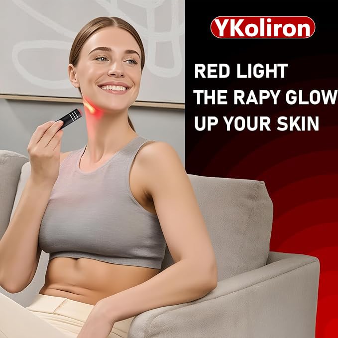 YKoliron close-up de LEDs 660nm y 850nm mostrando precisión
