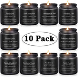 YMing etiqueta de vela mostrando nombre de aroma y diseño masculino