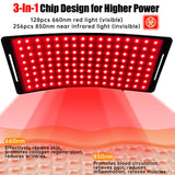 YOEYOU primer plano de diodos 660nm y 850nm que garantiza iluminación uniforme y cobertura amplia