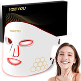 YOEYOU máscara frontal mostrando la cobertura facial y efecto profesional