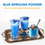 Yogi Super Foods spirulina azul etiqueta nutricional destaca ingredientes puros