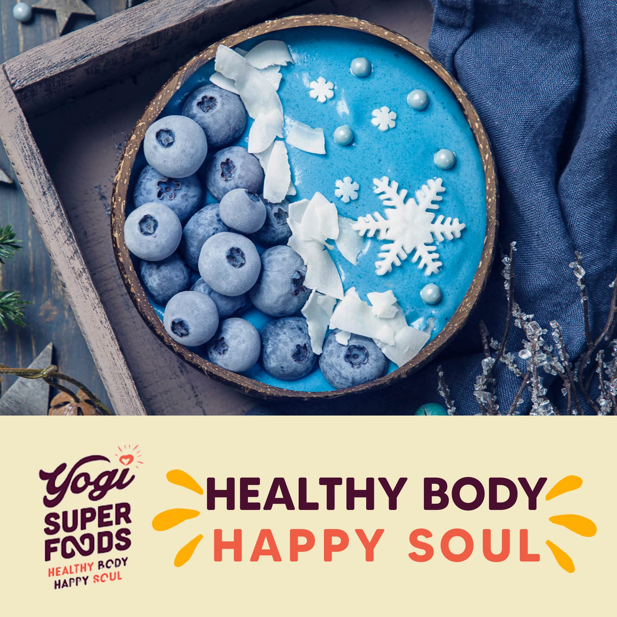 Yogi Super Foods spirulina azul uso en cocina lifestyle inspira recetas saludables