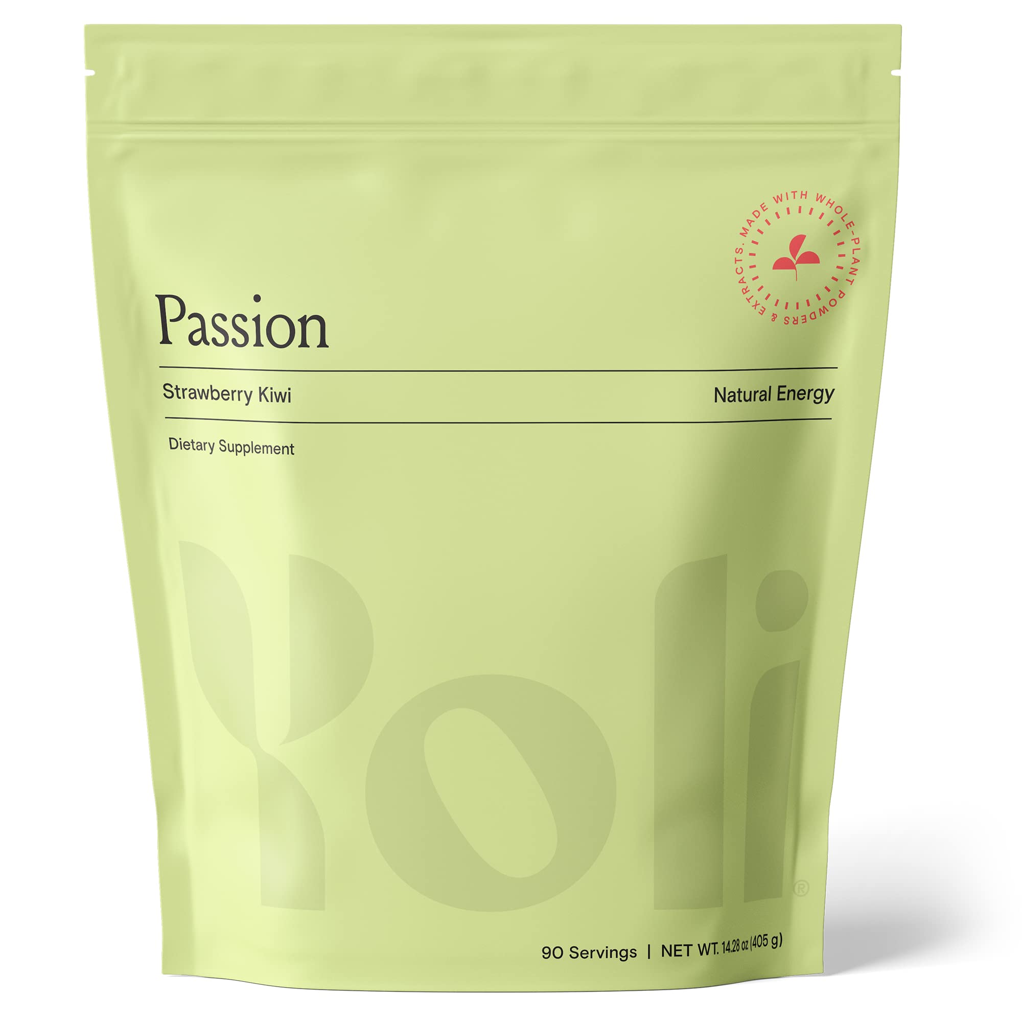 Yoli Passion frente del envase mostrando 90 porciones y conveniencia