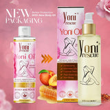 Yoni Rescue etiqueta con ingredientes clave para equilibrio y nutrición