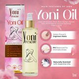 Yoni Rescue aplicación en mano femenina ilustrando uso externo seguro