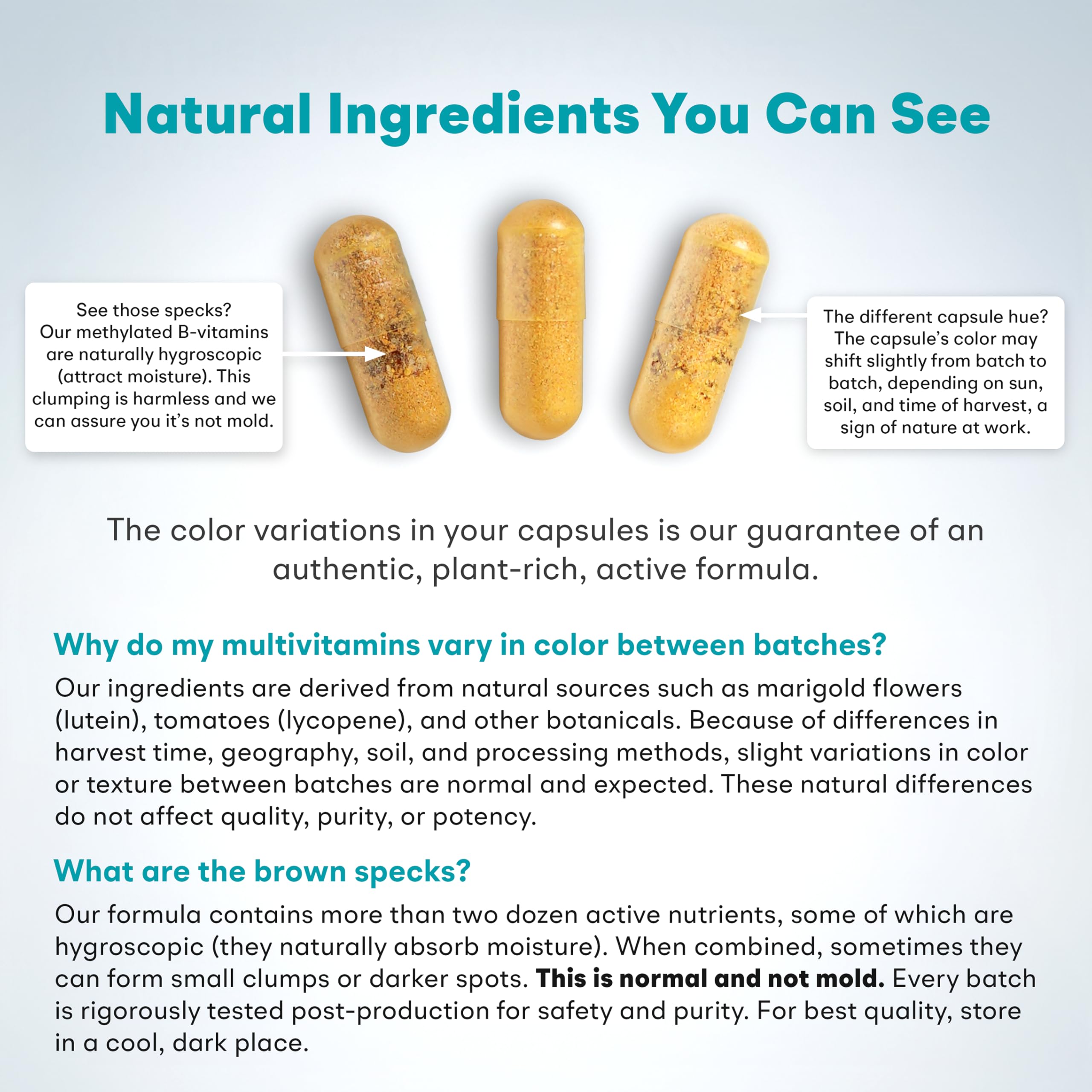 You Vites etiqueta con ingredientes activos para transparencia y confianza