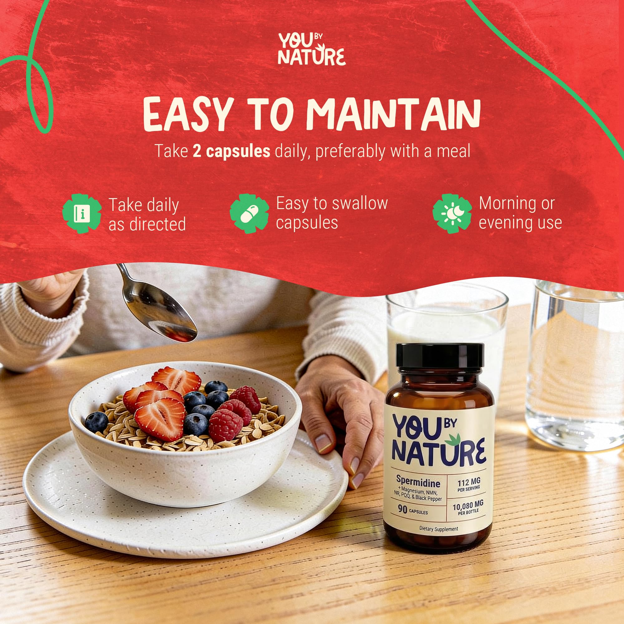 YOUBYNATURE producto en mesa de cocina simbolizando uso diario práctico