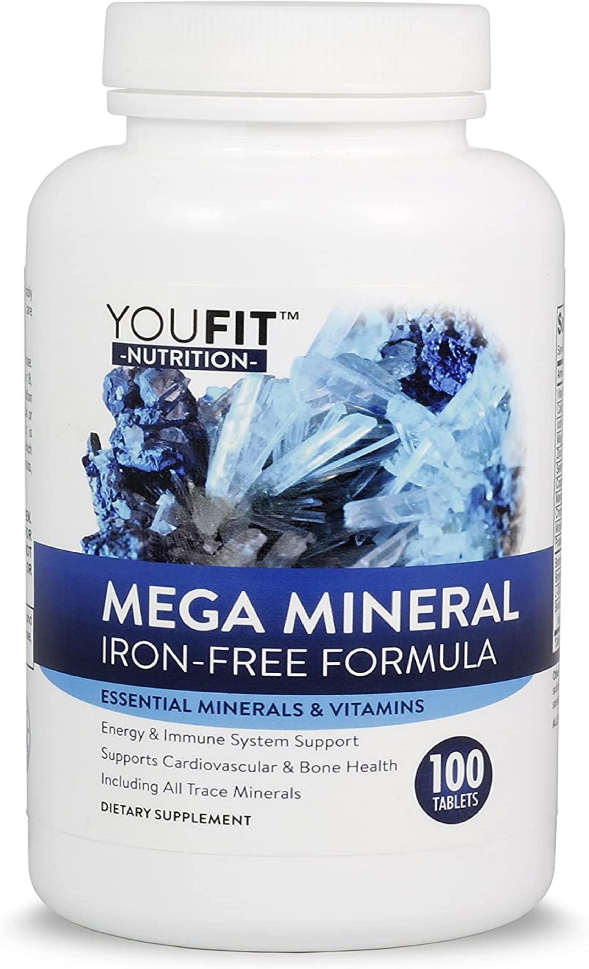 YouFit Nutrition frente del envase mostrando fórmula y beneficio mineral