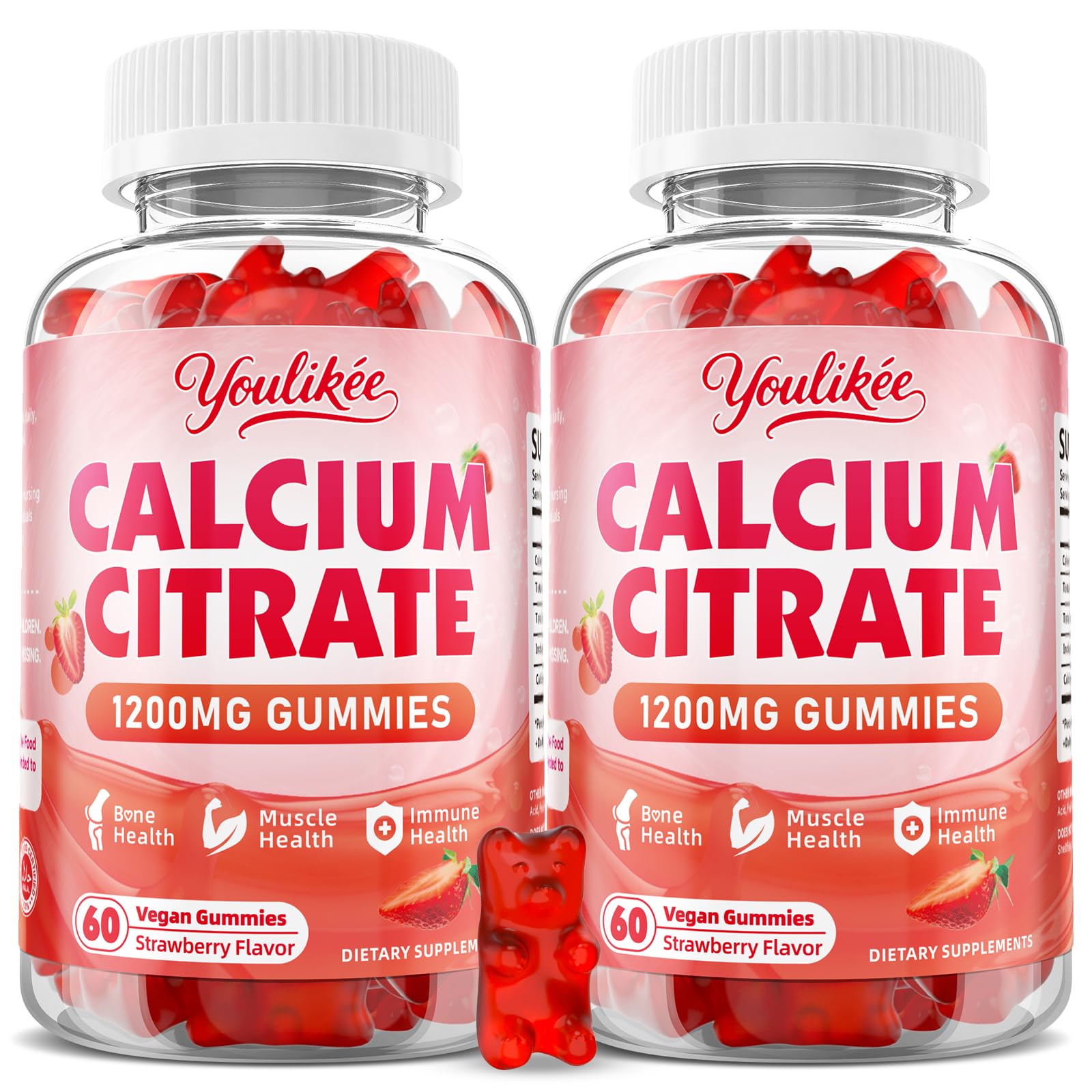 Youlikee frente del paquete mostrando calcio 1200 mg y conveniencia
