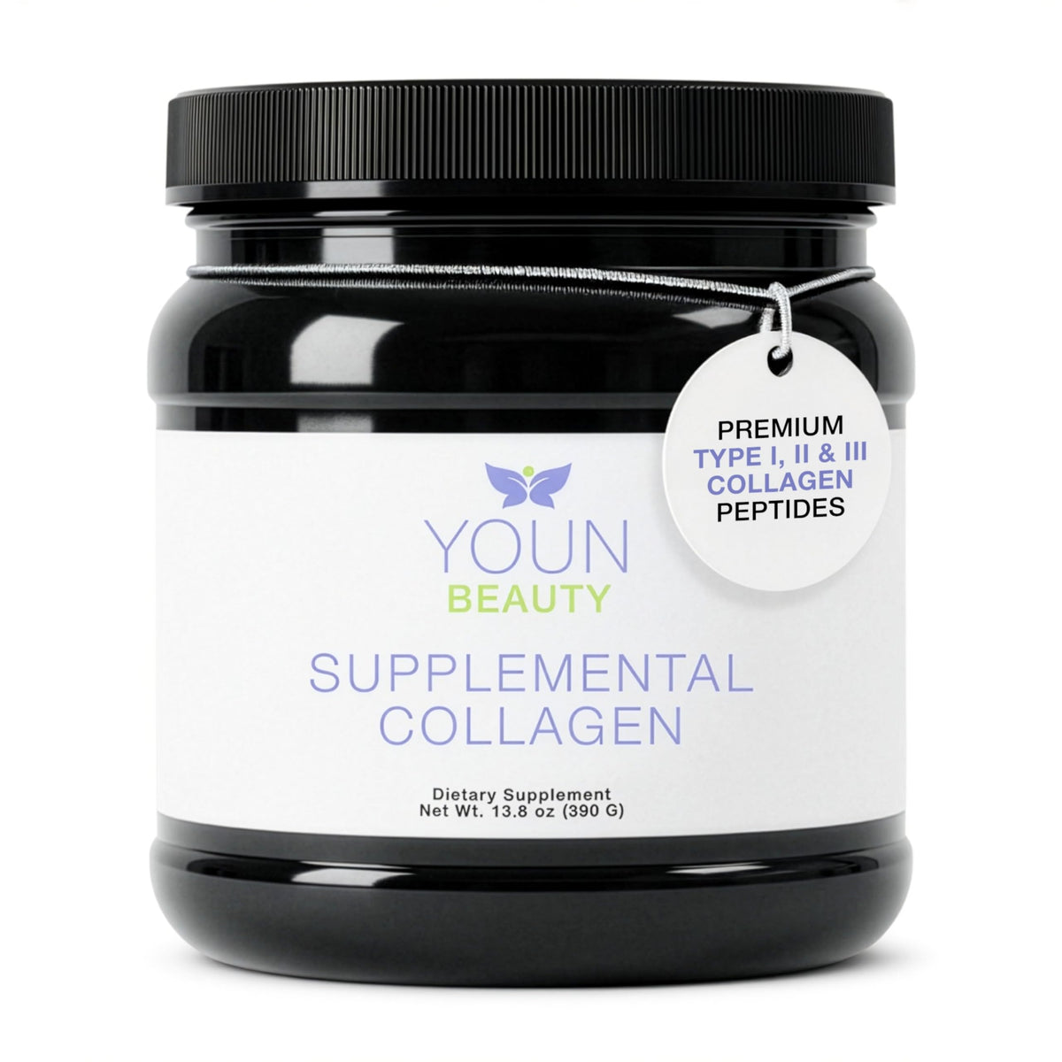 YOUN Beauty frente del envase mostrando diseño y beneficios rápidos