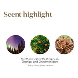 Comparación de tamaño del frasco Young Living Christmas Spirit 5 ml para escala